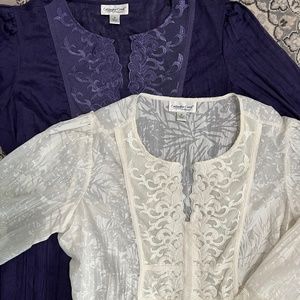 2 amazingly lovey Coldwater Creek blouses